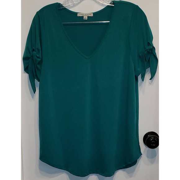Green Envelope | Tops | Green Envelope Los Angeles Short Tie Sleeves Size  Large | Poshmark